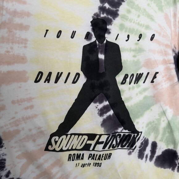 Lucky Brand David Bowie Tour 1990 Sound+Vision Tie-Dye T-Shirt, S - Picture 5 of 9